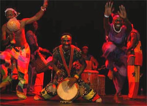 Djembe AGOGO Afrikaanse trommelaars in rood
